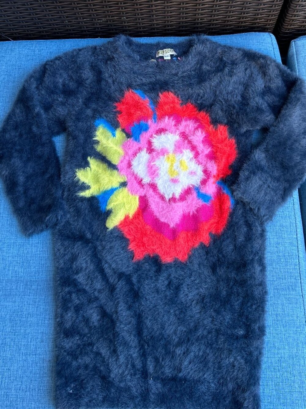 Kenzo Kids ~ Flower Sweater Dress ~ 4 Years ~ Soft Plush Fabric